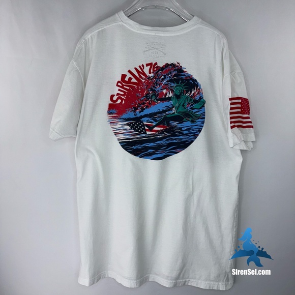 1124 Limited Edition Grunt Style Surfin' 76 T-shirt - Size XL - Red, White, Blue - Picture 1 of 8